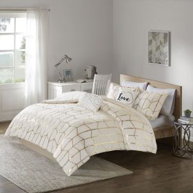 Metallic Printed Duvet Cover Set Metallic Printed Duvet Cover Set