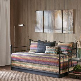 6 Piece Reversible Daybed Cover Set Multi Daybed 6 Piece Reversible Daybed Cover Set Multi Daybed